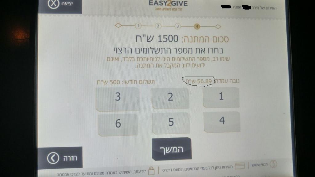 חוות דעת של Ofir על Easy2Give
